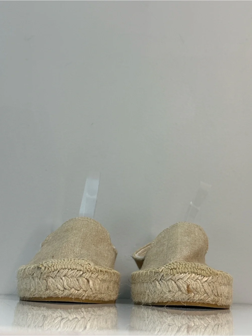Soludos Platform Espadrille Smoking Slipper Classic Natural Size 7